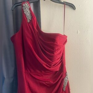 Red prom dress size 14